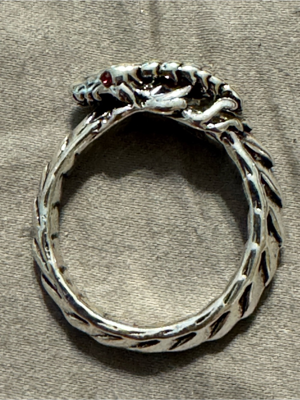 Stainless Steel Dragon Ring Size 11